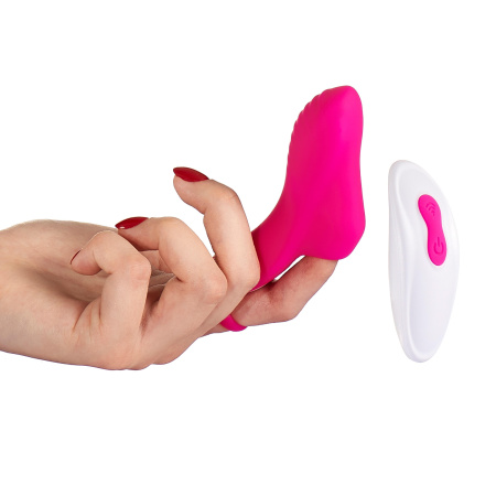 Сквирт-вибратор на палец Hot Planet Pluto с пультом ДУ