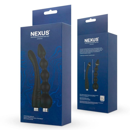 Nexus Advanced Shower Douche Duo - набор из 2-х анальных насадок для душа