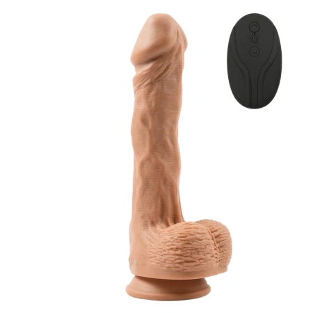 Танцующий фаллоимитатор с вибрацией на пульте ДУ Hot Planet Dancer